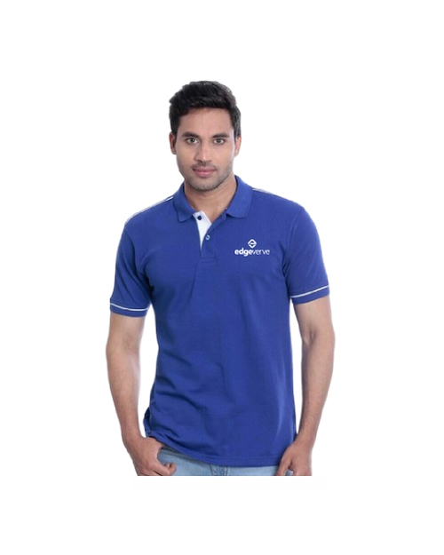 Grass Men's Polo T-shirt Blue color